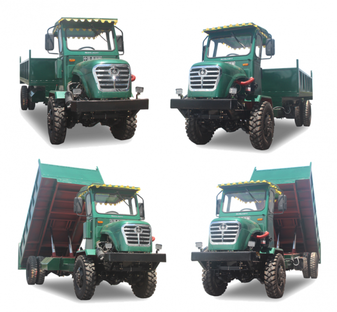 4 Ton Capacity Light Duty Dump Truck , All Terrain Dump Truck FWD/4WD Drive Model 3