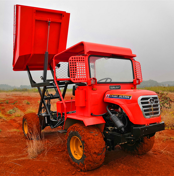 All Terrain 30HP Mini Articulated Dump Truck 22kw 2 Ton Capacity Strenthed Chassis 1